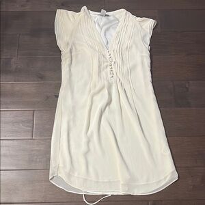 H&M Cream mini dress, size 4, lightweight and lined